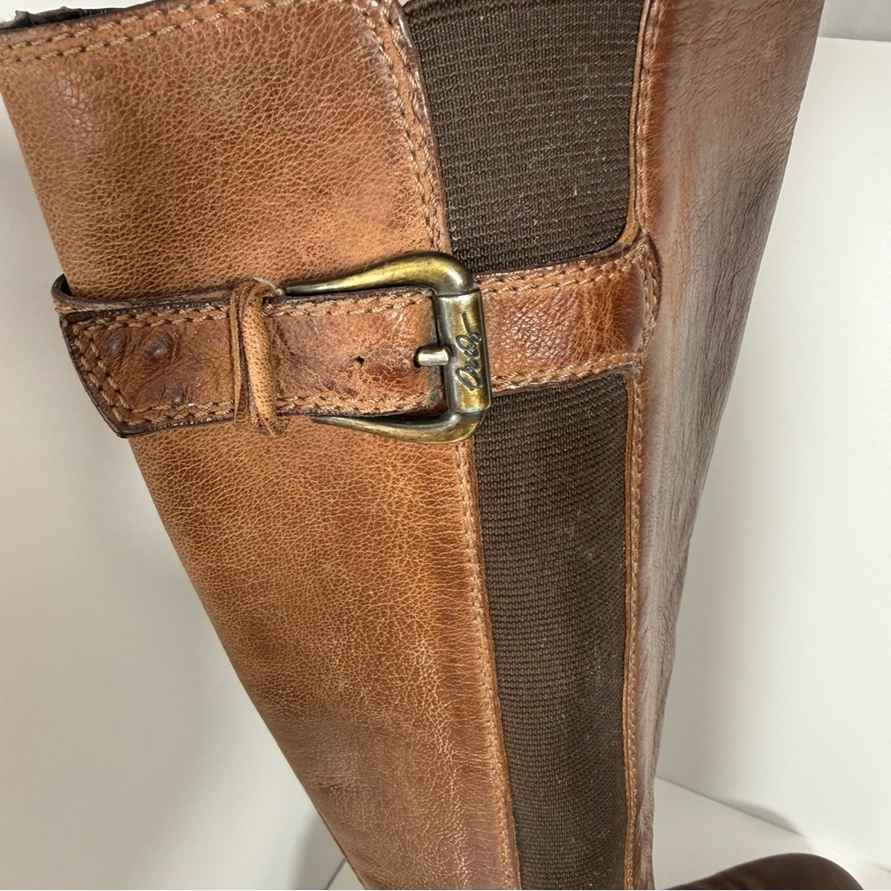 Donald J Pliner Signature Knee High Brown Zip Up Boots Made In Italy Size 8 - Picture 7 of 14